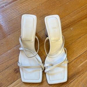 Zara Women's Elegant Cream Heels